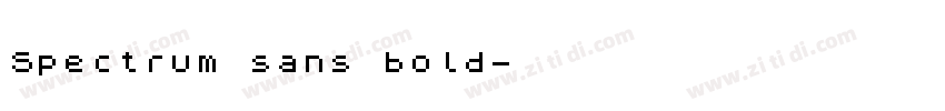 Spectrum sans bold字体转换